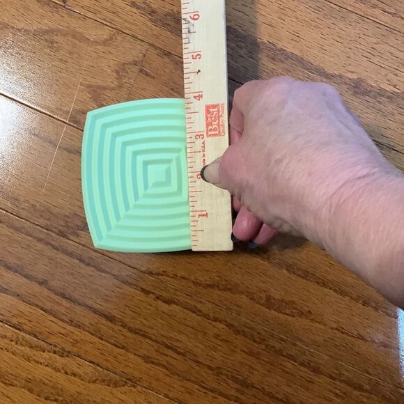 Silicone coasters set of six: cream light green and clay. NWOT - Picture 4 of 4